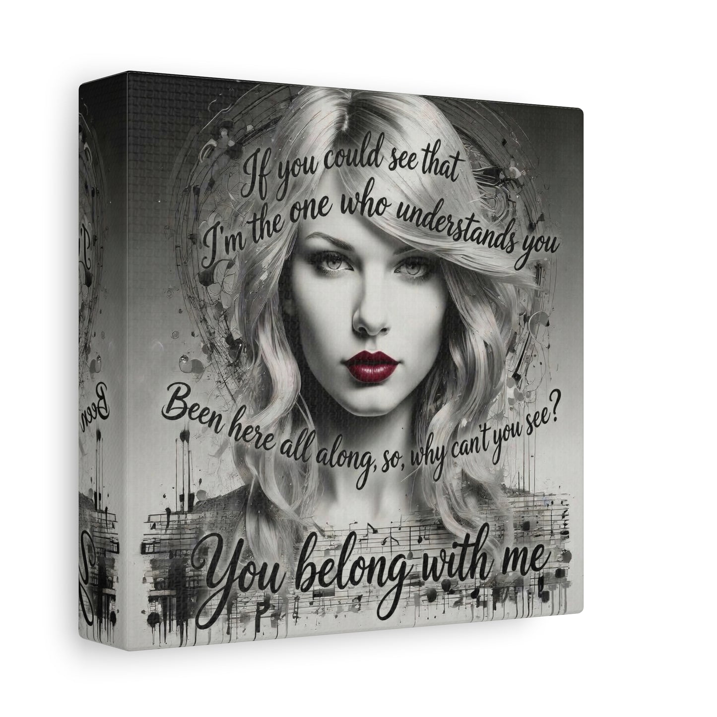 Swift Inspired "You Belong With Me" — Matte Stretched Canvas Wall Art