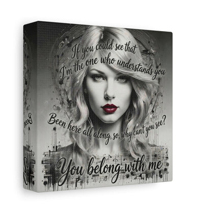 Swift Inspired "You Belong With Me" — Matte Stretched Canvas Wall Art