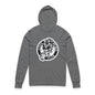 Cool Moms Club Hooded Long Sleeve Tee — Retro Skull Mama Graphic