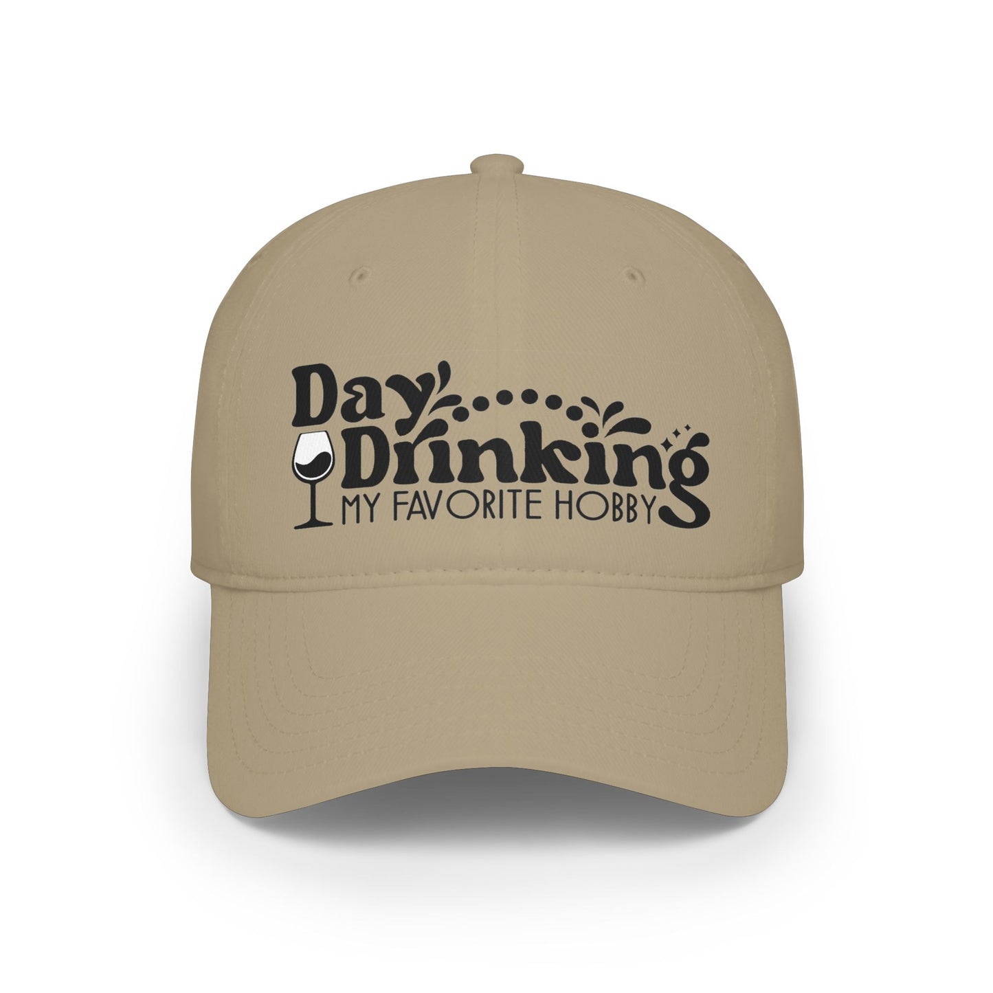 Baseball Cap — "Day Drinking My Favorite Hobby" Wine Lover Hat