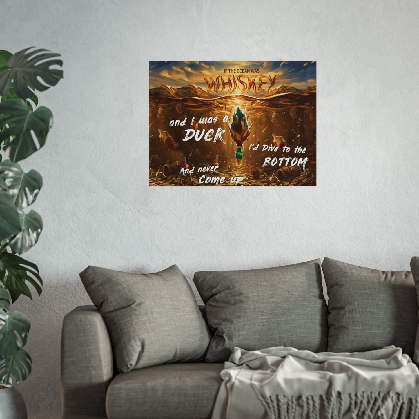 DMB "If the Ocean Was Whiskey" Duck Dive Decorative Print