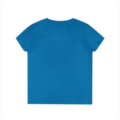 V-Neck T-Shirt — "She's a Cuntry Music Fan" Retro Typography Tee