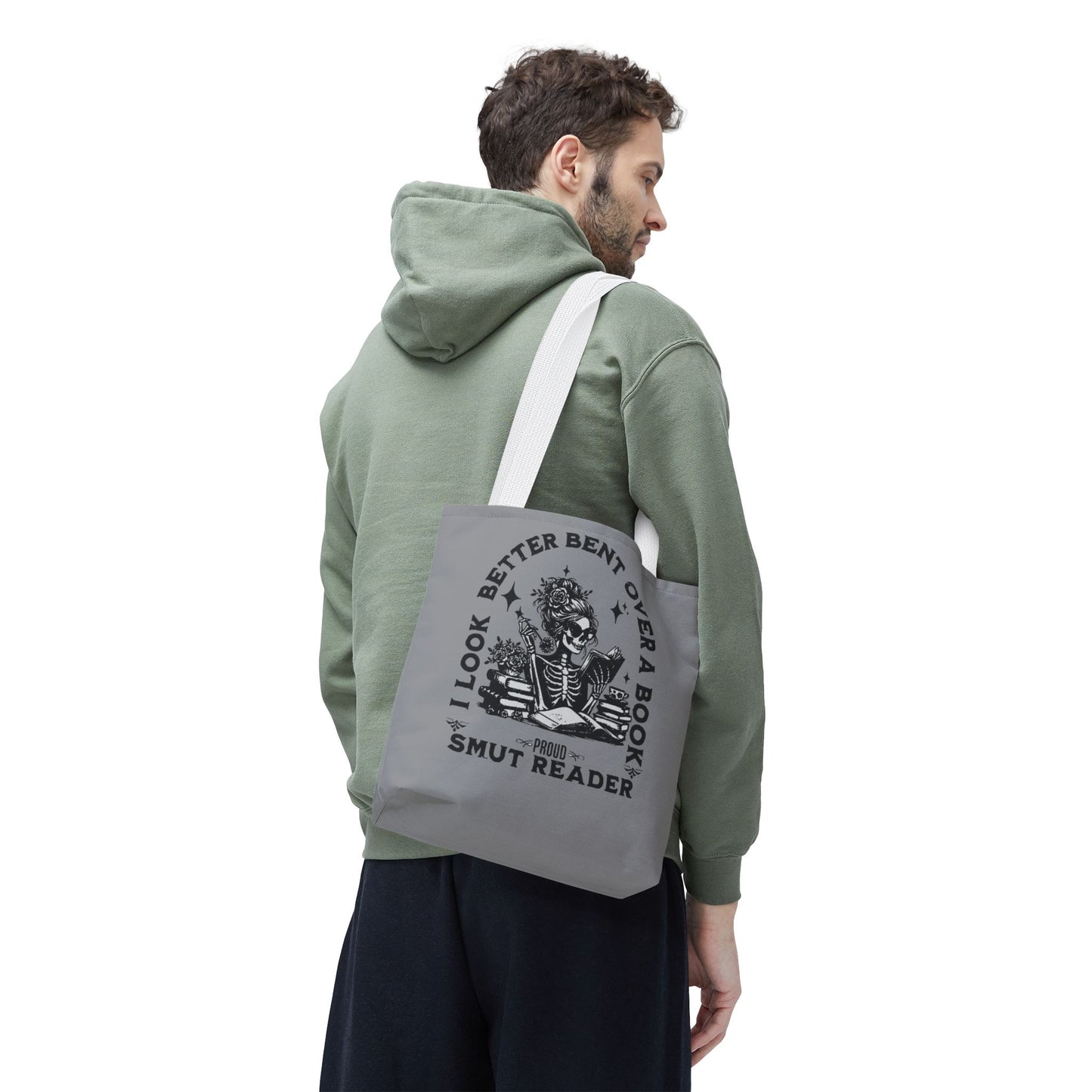 Smut Reader Tote Bag – "I Look Better Bent Over a Book" Booklover Gift