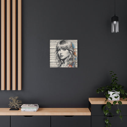 Swift Inspired - Portrait Music Canvas