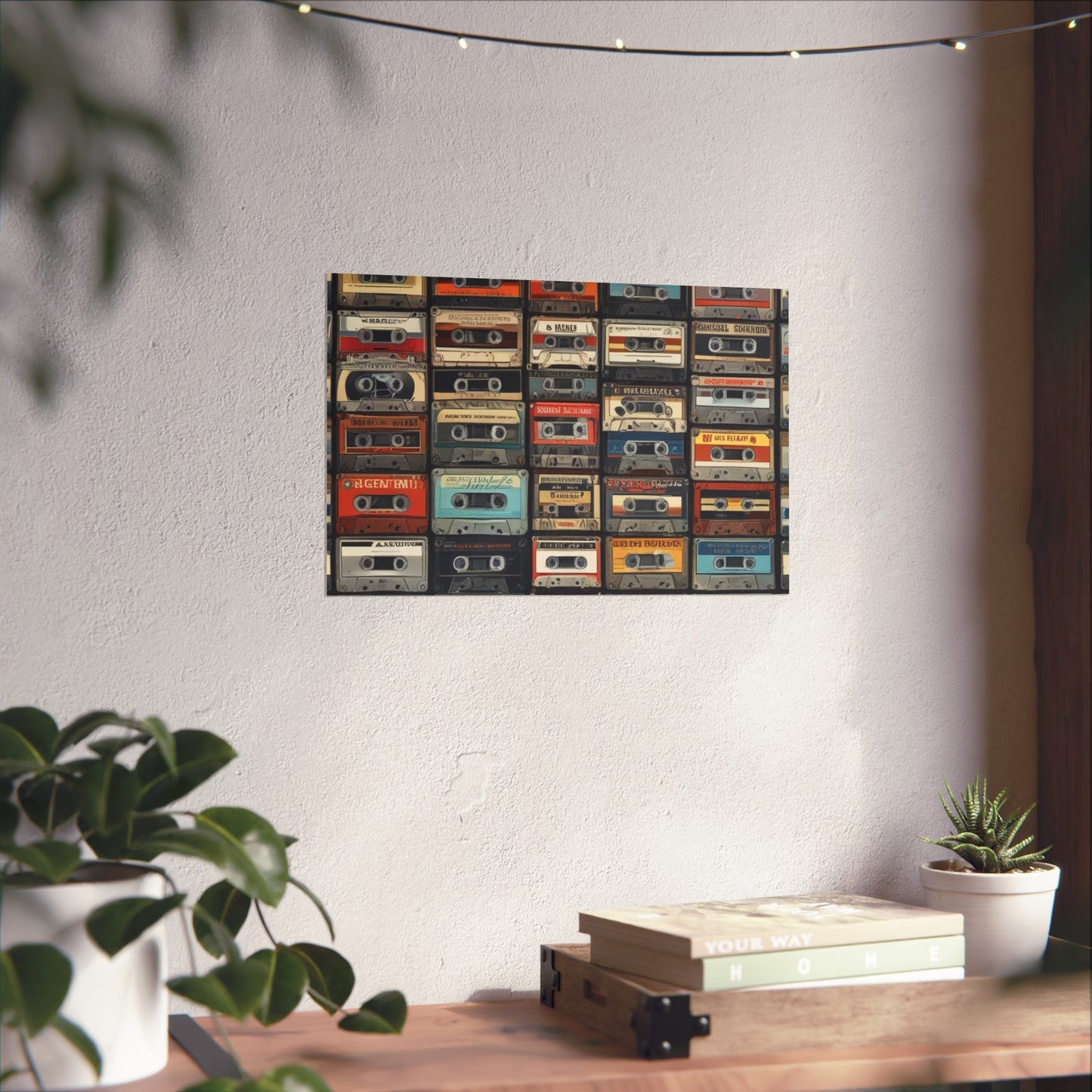 Cassette Tape Collage Fine Art Poster