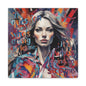 Matte Canvas Wall Art – "The Question Isn't Who's Going to Let Me; It's Who's Going to Stop Me" Inspirational Portrait
