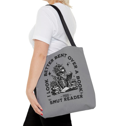 Smut Reader Tote Bag – "I Look Better Bent Over a Book" Booklover Gift