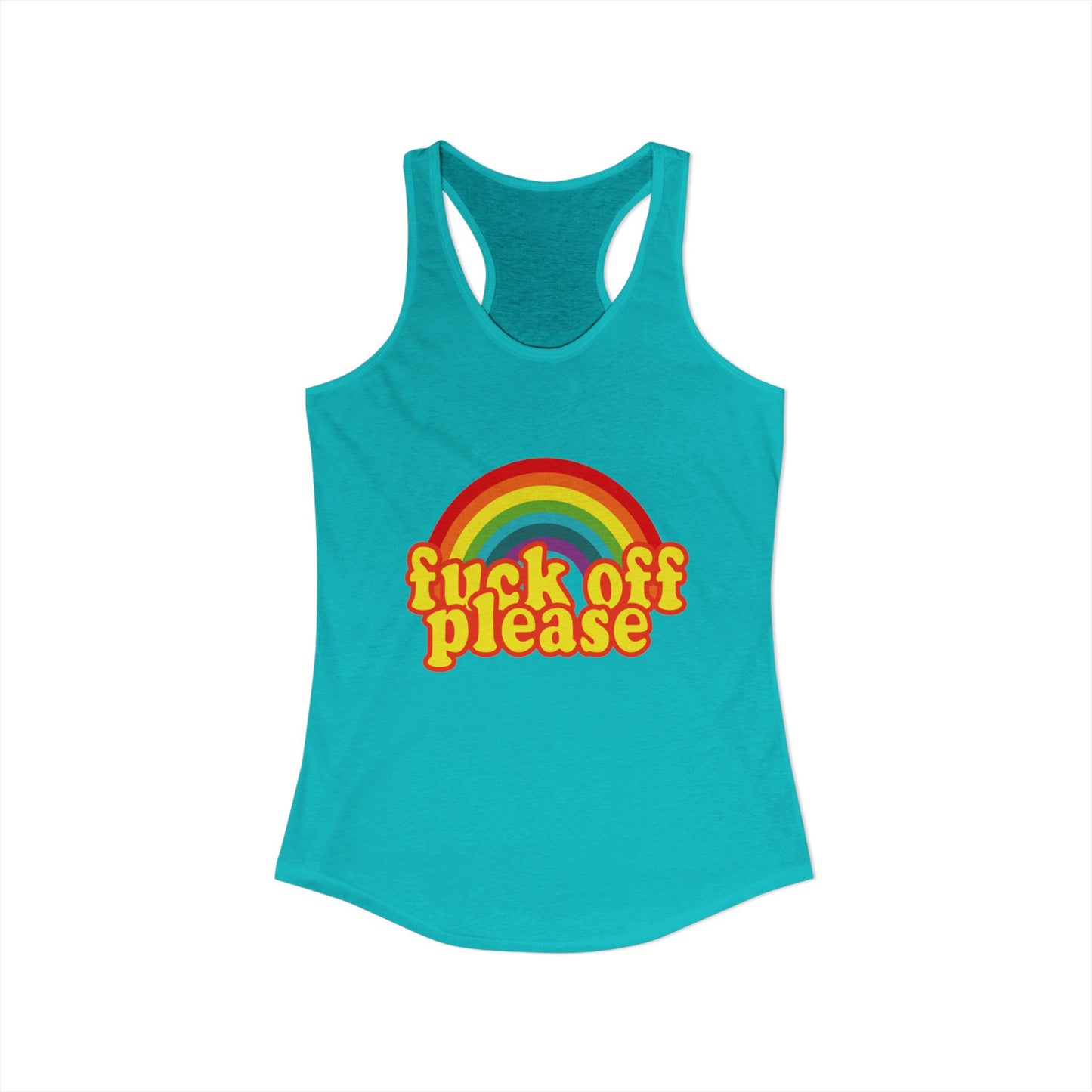 Women's Ideal "F*ck Off Please" Racerback Tank