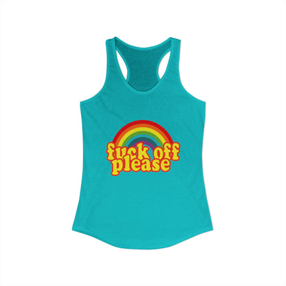 Women's Ideal "F*ck Off Please" Racerback Tank