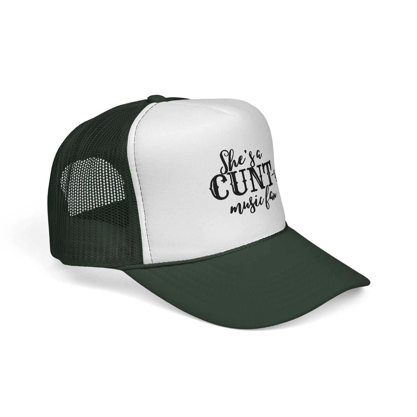 Trucker Hat — "She's a CUNT-y Music Fan" Graphic Cap