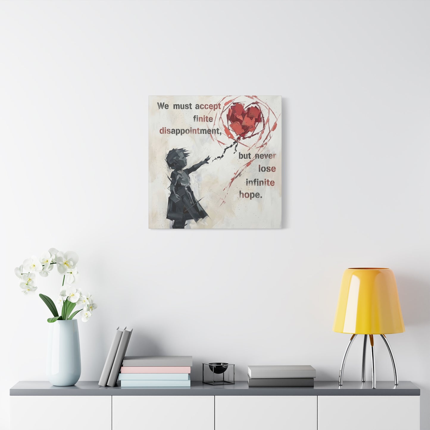 Hope Abstract Canvas Wall Art Print — Matte Stretched Canvas