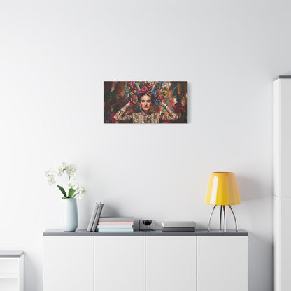 Frida Inspired Abstract Canvas Wall Art — Matte Stretched 1.25"