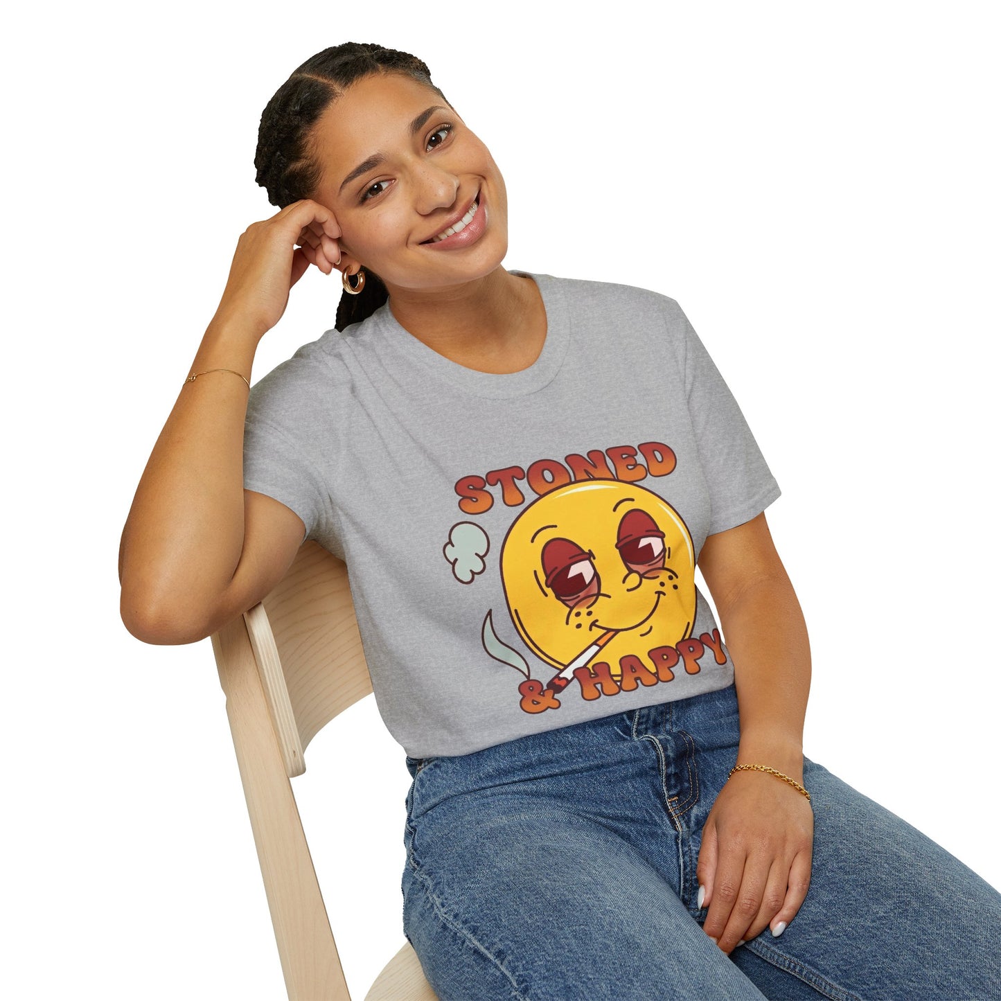 Stoned & Happy Smiley T-Shirt