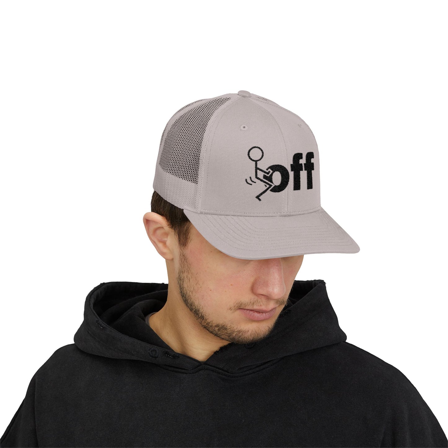 Trucker Hat — Stick Figure F*uck ‘Off’ Graphic Snapback