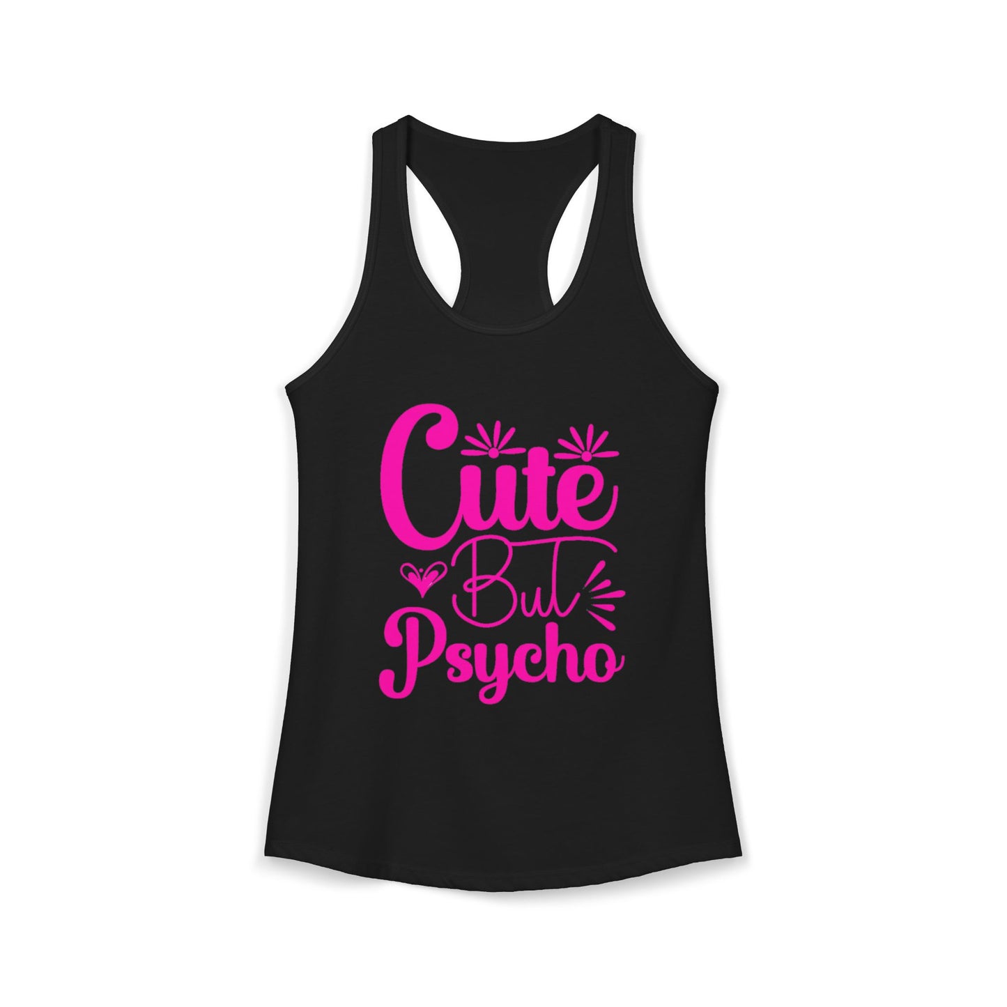 Women's Ideal "Cute Bu Psycho" Racerback Tank