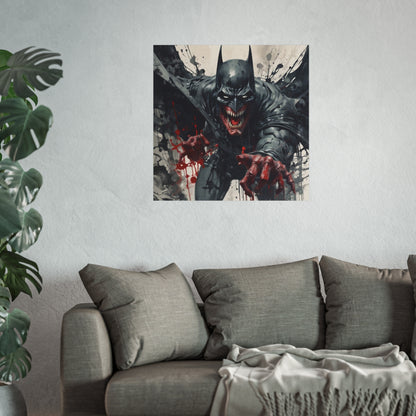 Batman Horror Art Poster Print — Dark Bloody Comic Fine Art Print