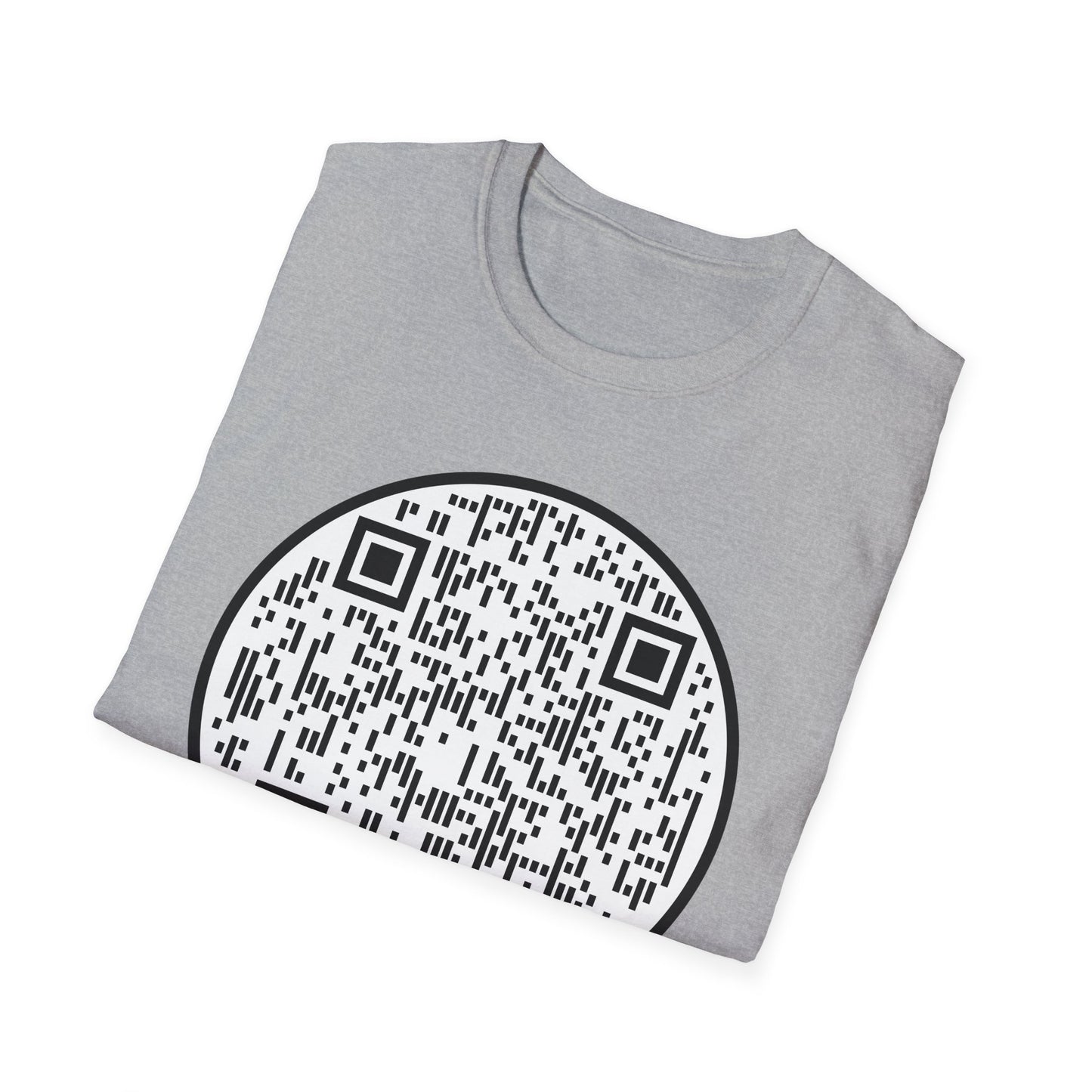 QR Code "Scan Me" T-Shirt — Interactive Novelty Shirt for Events & Gifts