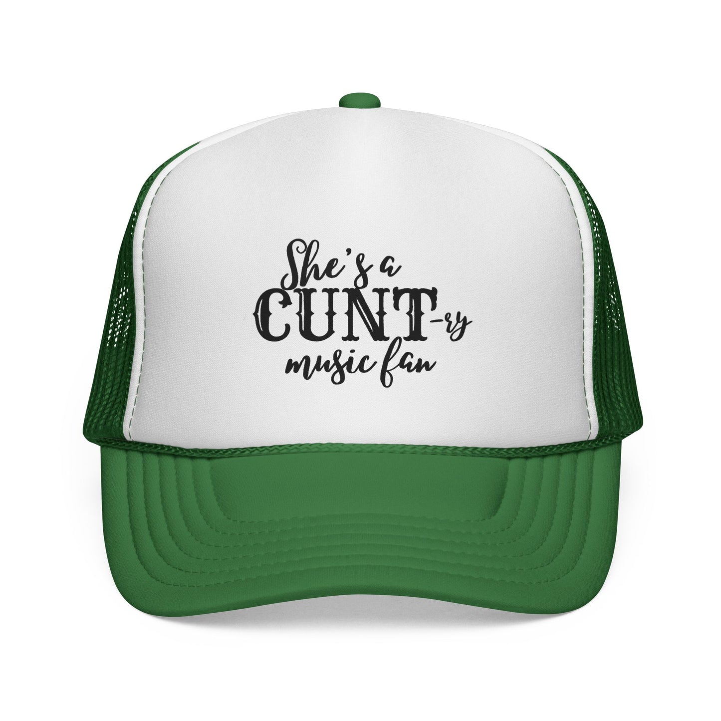 Trucker Hat — "She's a CUNT-y Music Fan" Graphic Cap