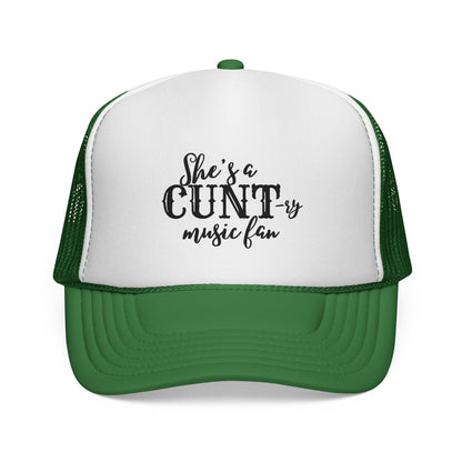 Trucker Hat — "She's a CUNT-y Music Fan" Graphic Cap