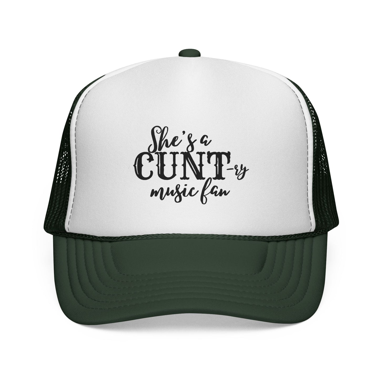 Trucker Hat — "She's a CUNT-y Music Fan" Graphic Cap