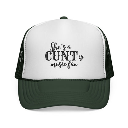 Trucker Hat — "She's a CUNT-y Music Fan" Graphic Cap