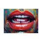 Colorful Pop Art Lip Poster Fine Art Print
