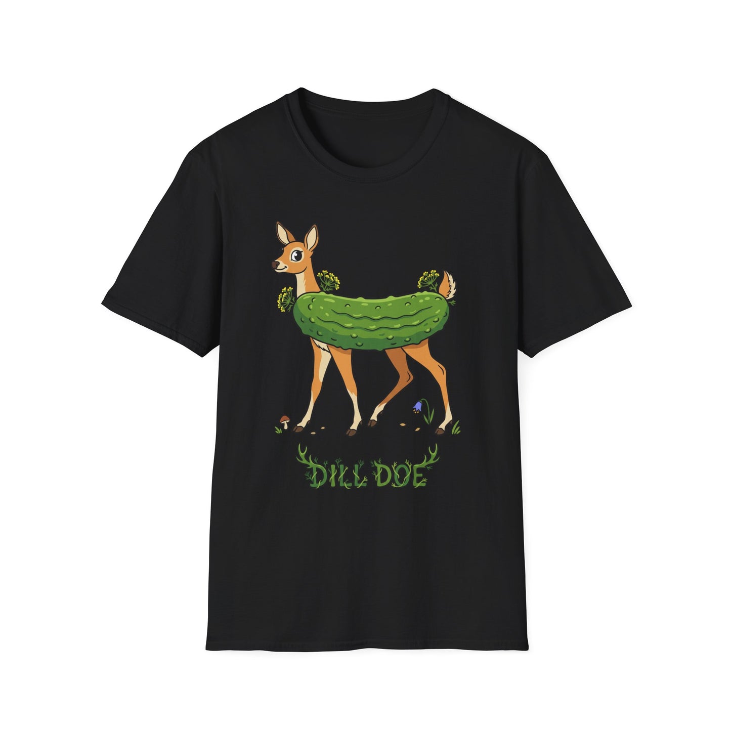 Dill Doe T‑Shirt — Cute Pickle Deer Pun Tee for Nature Lovers & Foodie Fans