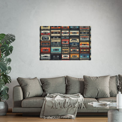 Cassette Tape Collage Fine Art Poster