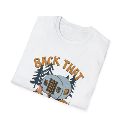 RV Camping T-Shirt — "Back That Thing Up" Retro Camper Graphic Tee