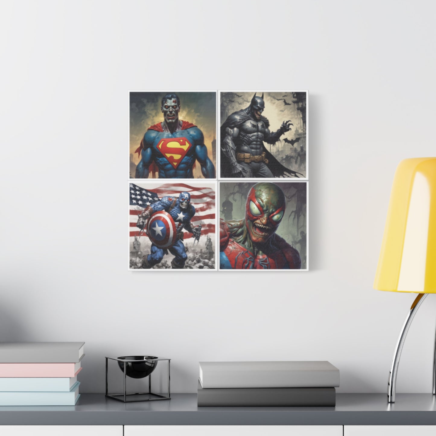 Zombie Heros Canvas Wall Art Print