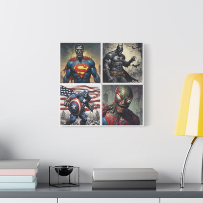 Zombie Heros Canvas Wall Art Print