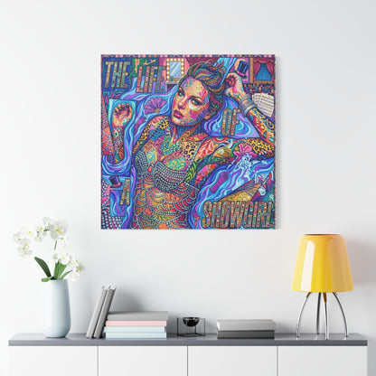 Showgirl Pop Abstract Canvas Wall Art Print