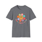 Cool Moms Club T-Shirt — Retro Floral Smiley Tee for Trendy Moms