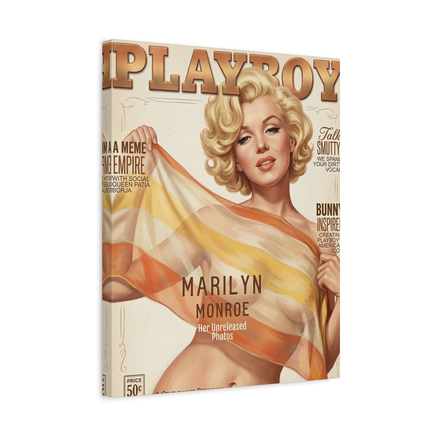 Monroe Portrait Matte Canvas Wall Art, Stretched 1.25"