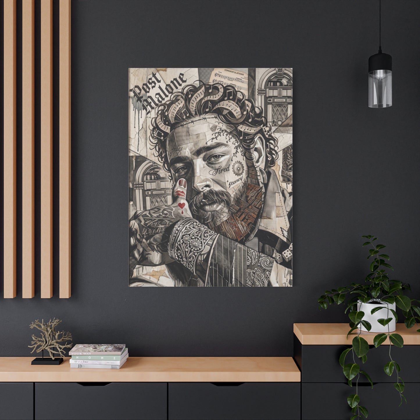 Post Portrait Matte Canvas Wall Art, Stretched 1.25"
