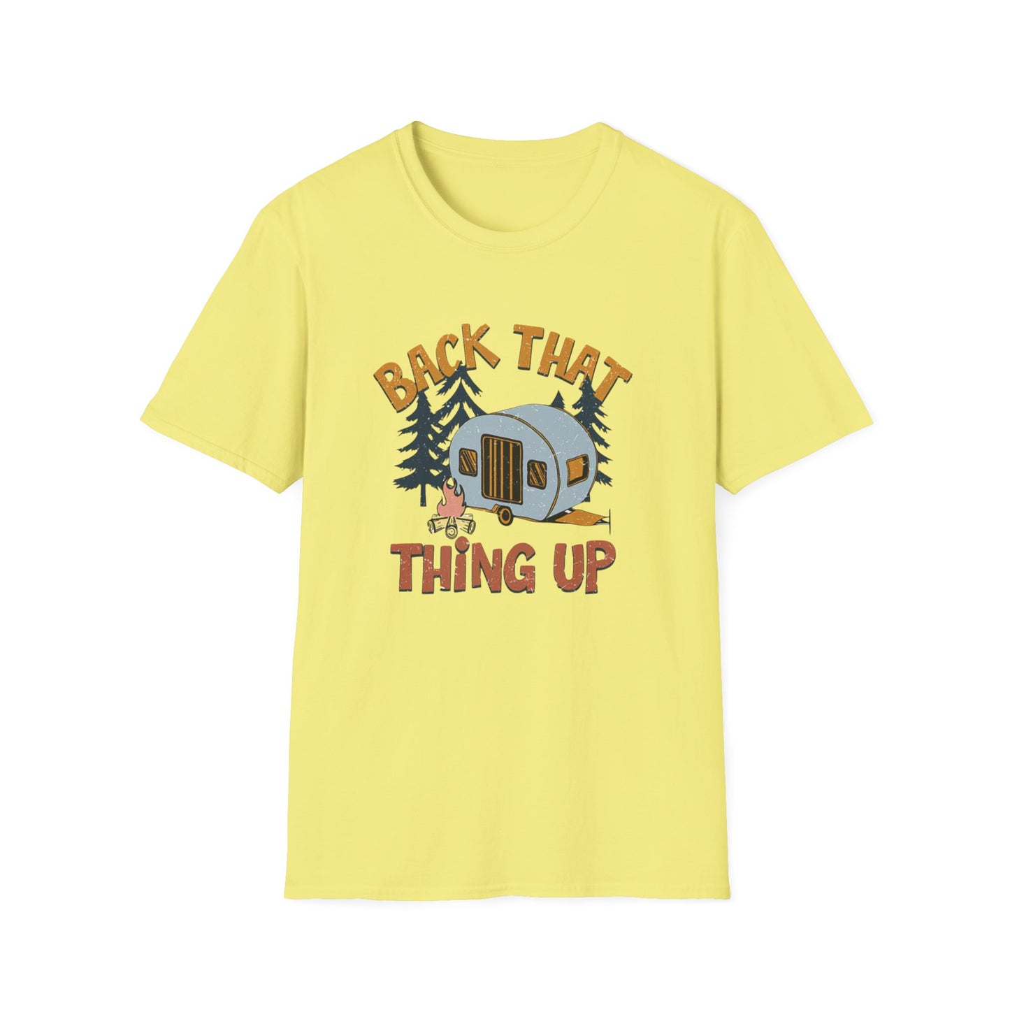 RV Camping T-Shirt — "Back That Thing Up" Retro Camper Graphic Tee