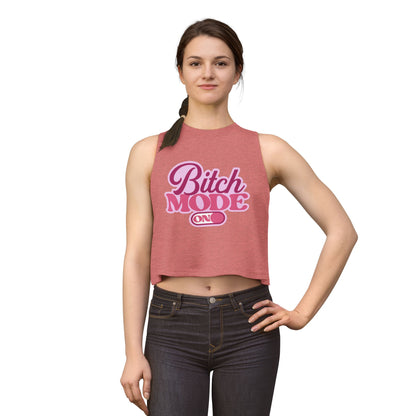 Bitch Mode On Crop Top — Funny Sassy Graphic Women’s Tank