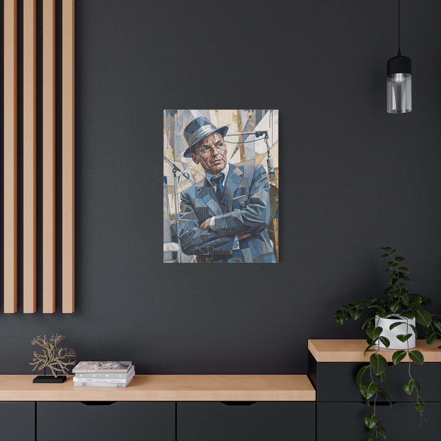 G.O.A.T Basketball Portrait Matte Canvas Wall Art, Stretched 1.25"