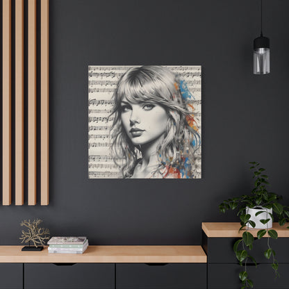 Swift Inspired - Portrait Music Canvas