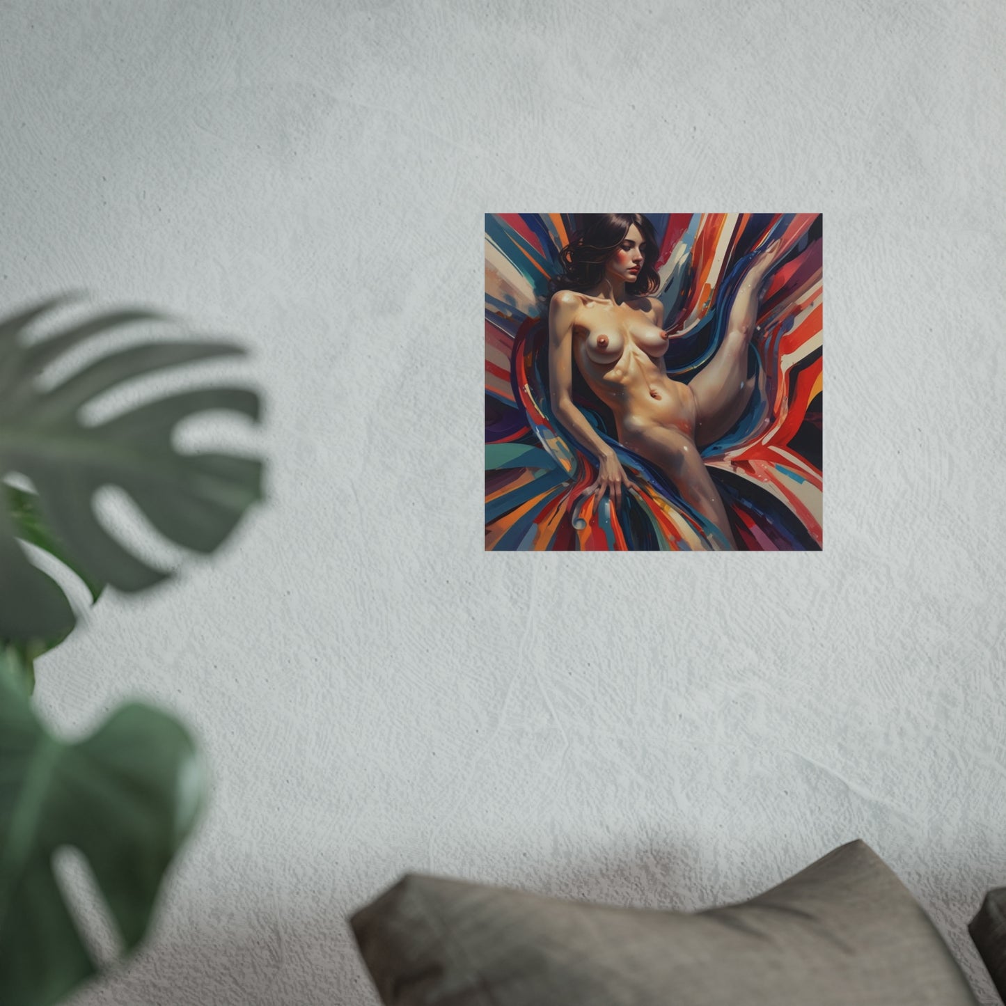 Fine Art Poster — Colorful Figurative Nude Art Print