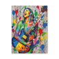 Colorful Guitarist Pop Art Canvas Print — Vibrant Music Wall Art