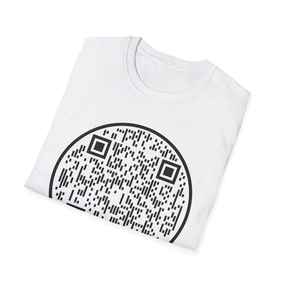 QR Code "Scan Me" T-Shirt — Interactive Novelty Shirt for Events & Gifts