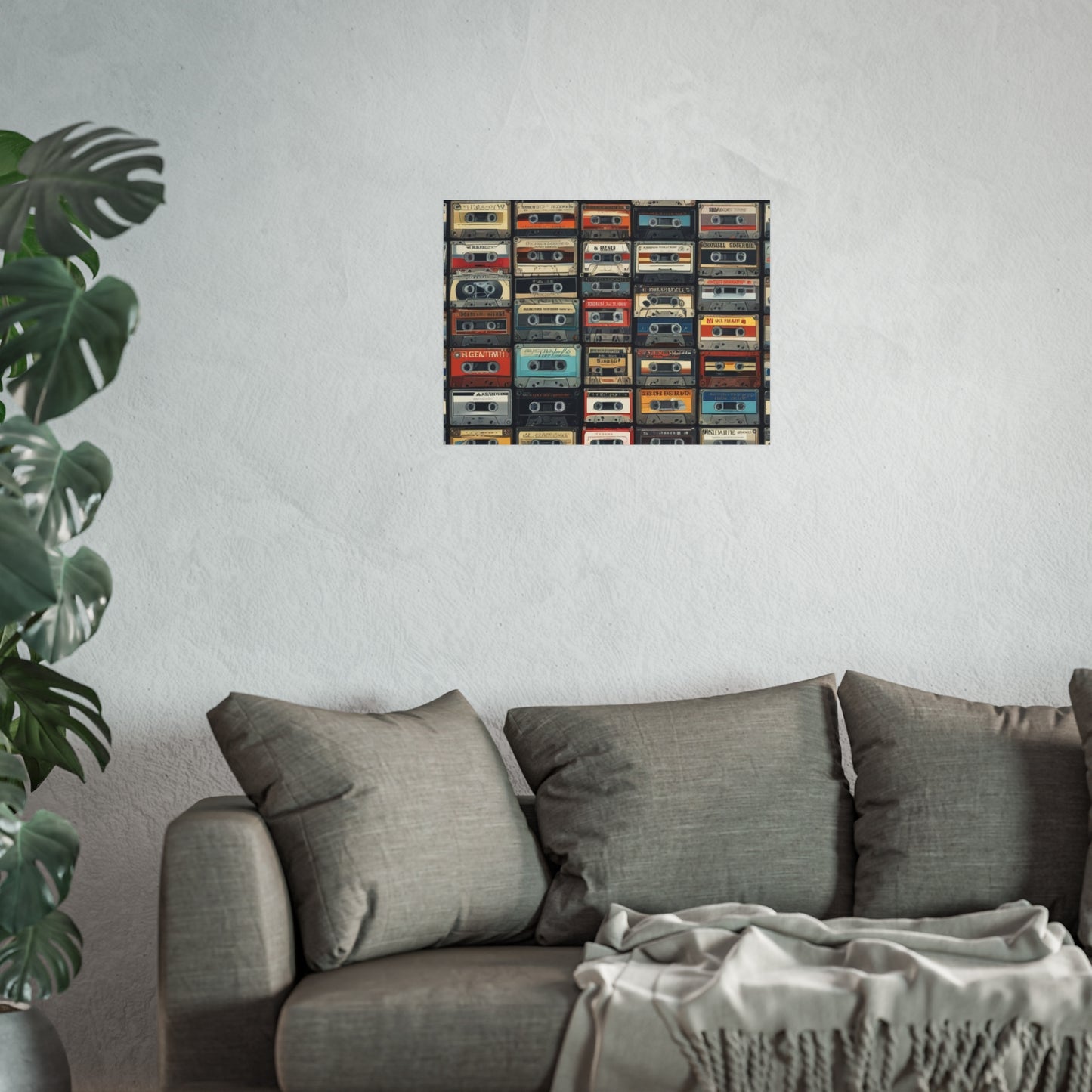 Cassette Tape Collage Fine Art Poster