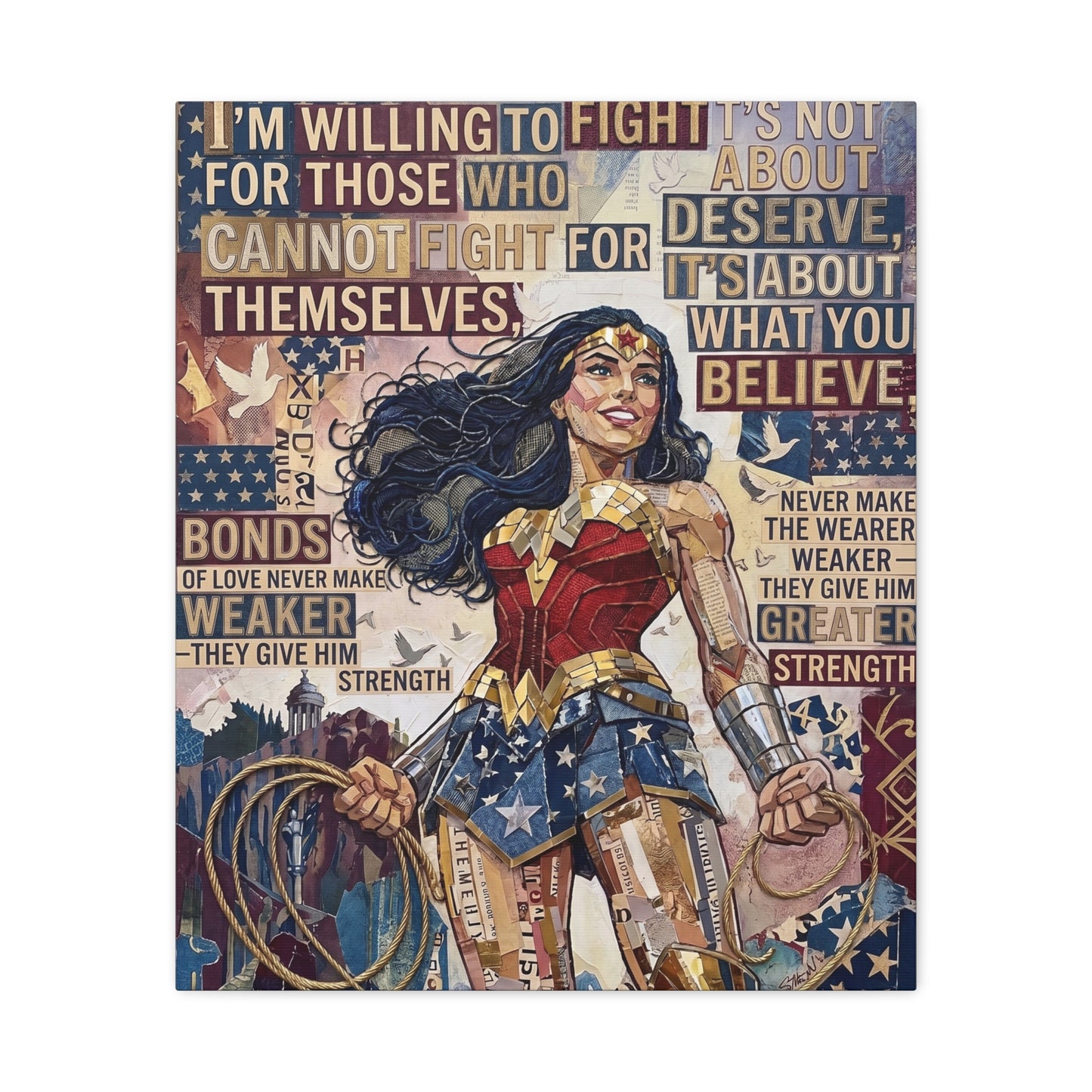 Woman Warrior Canvas Wall Art Print