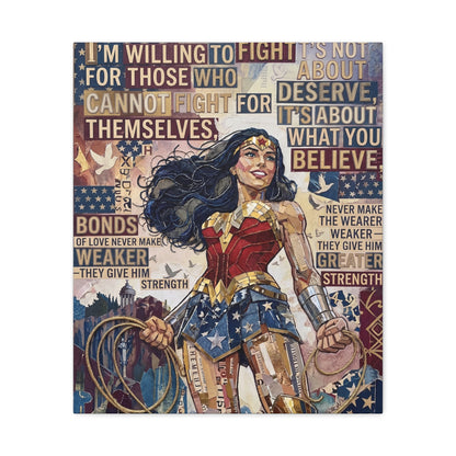 Woman Warrior Canvas Wall Art Print