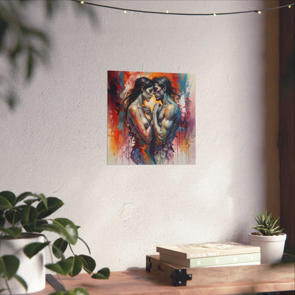 Romantic Embrace Fine Art Poster