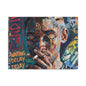 Urban Portrait Matte Canvas Print — 'Waiting Delay' Contemporary Street Art