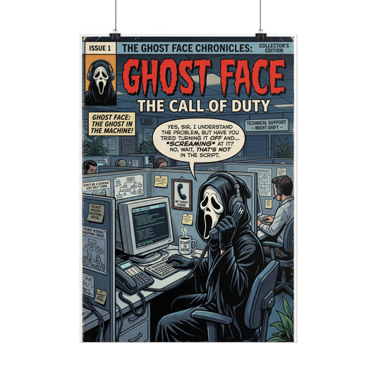 Ghost Face: The Call of Duty Comic Poster — Rolled Horror Movie Art Print