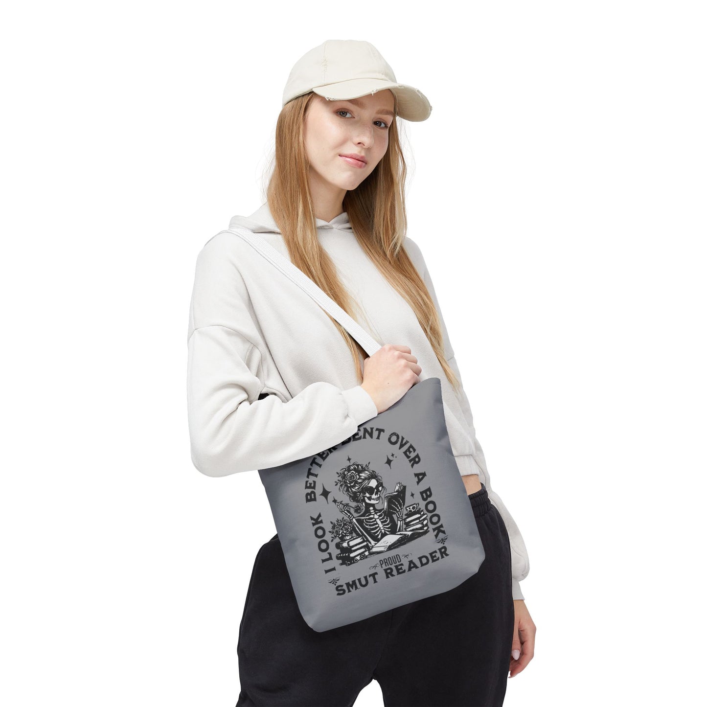Smut Reader Tote Bag – "I Look Better Bent Over a Book" Booklover Gift