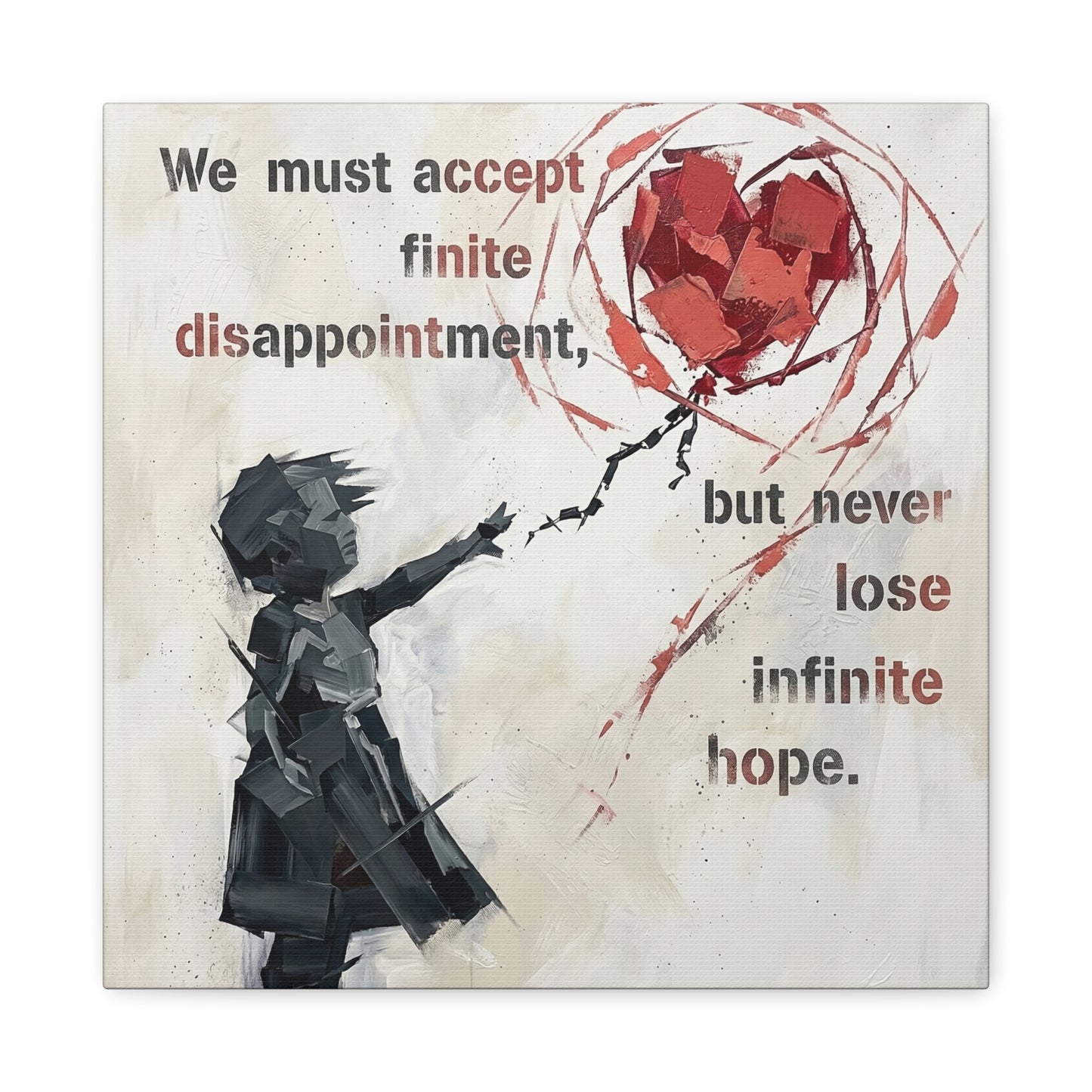 Hope Abstract Canvas Wall Art Print — Matte Stretched Canvas